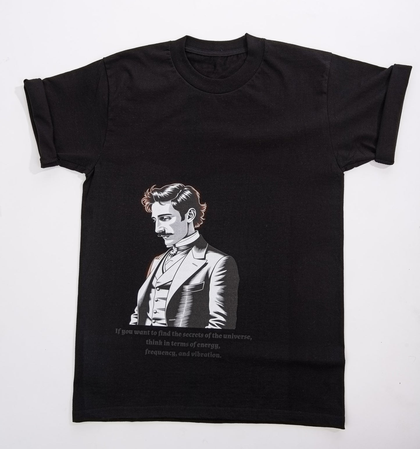 Nikola Tesla Tee Black