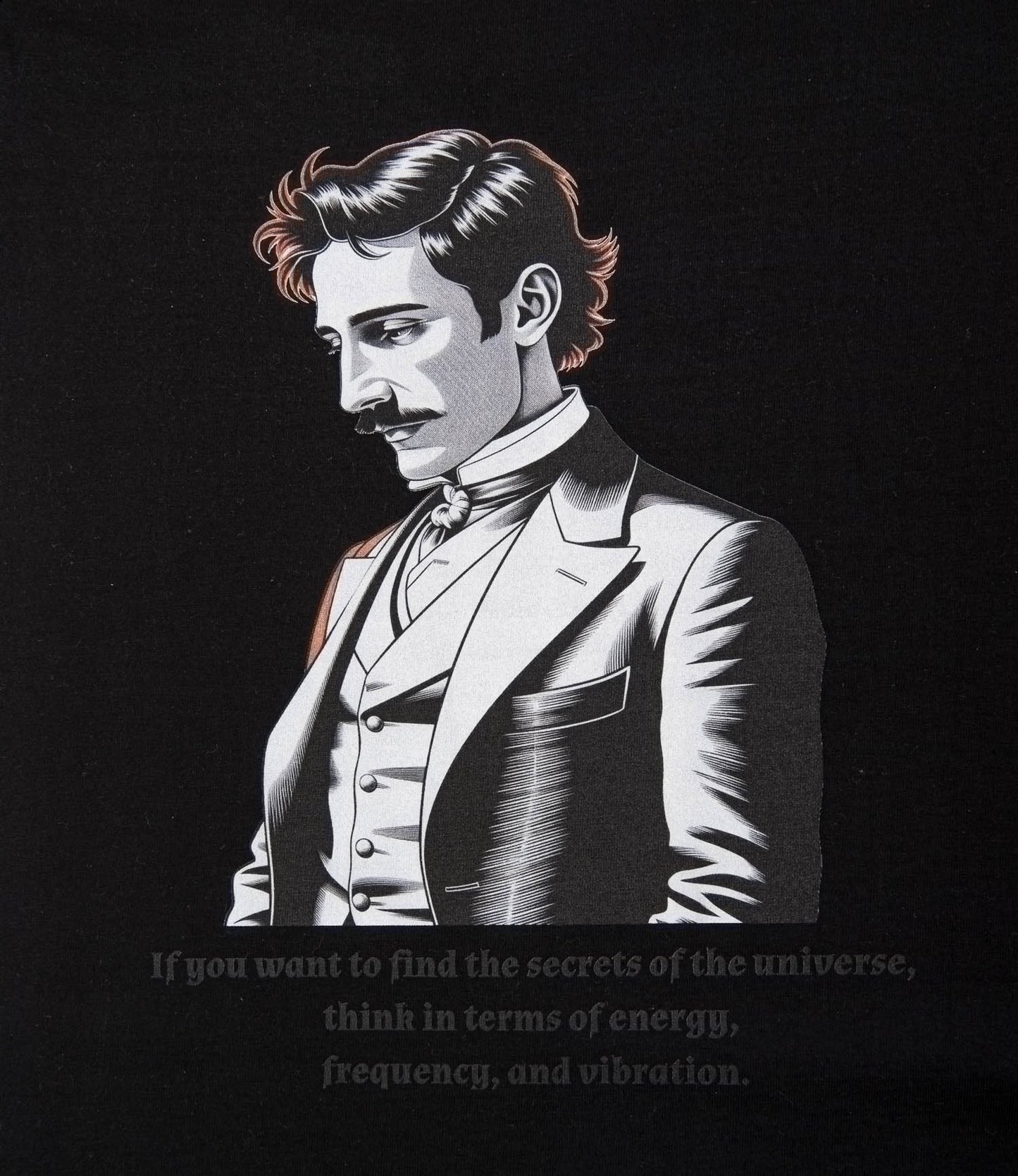 Nikola Tesla Tee Black