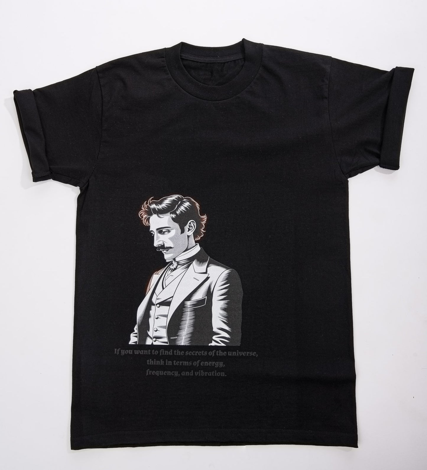 Nikola Tesla Tee Black